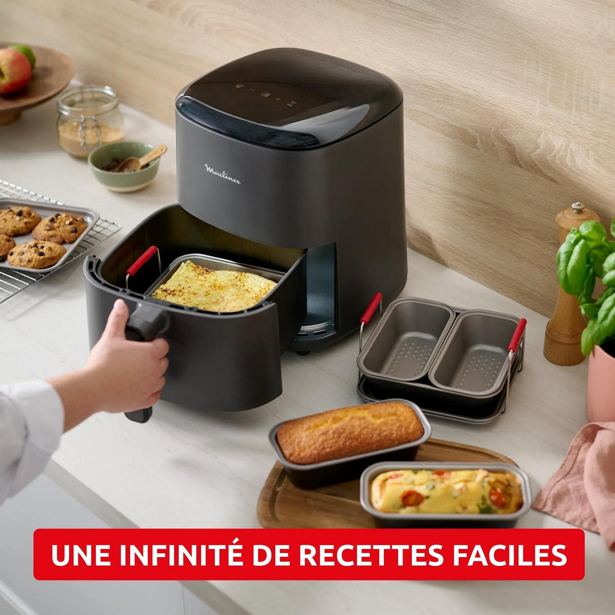 Moulinex Moules 3 pièces Acier Dail Easy Air Fryer
