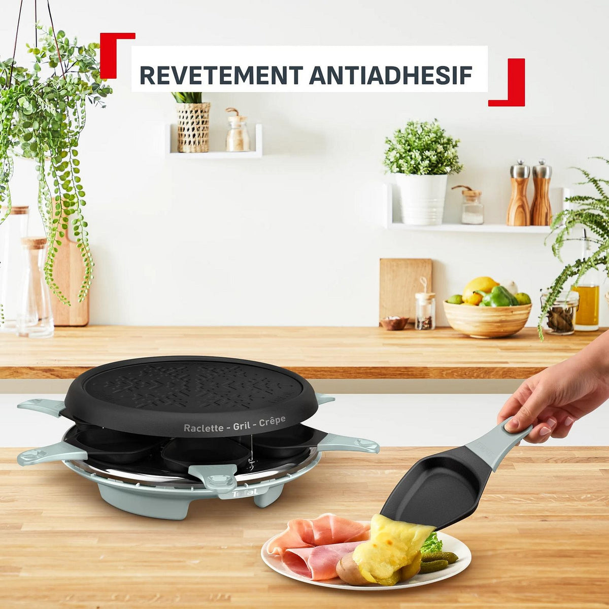 Tefal Appareil à raclette 3 en 1 - 850W - RE1513F0