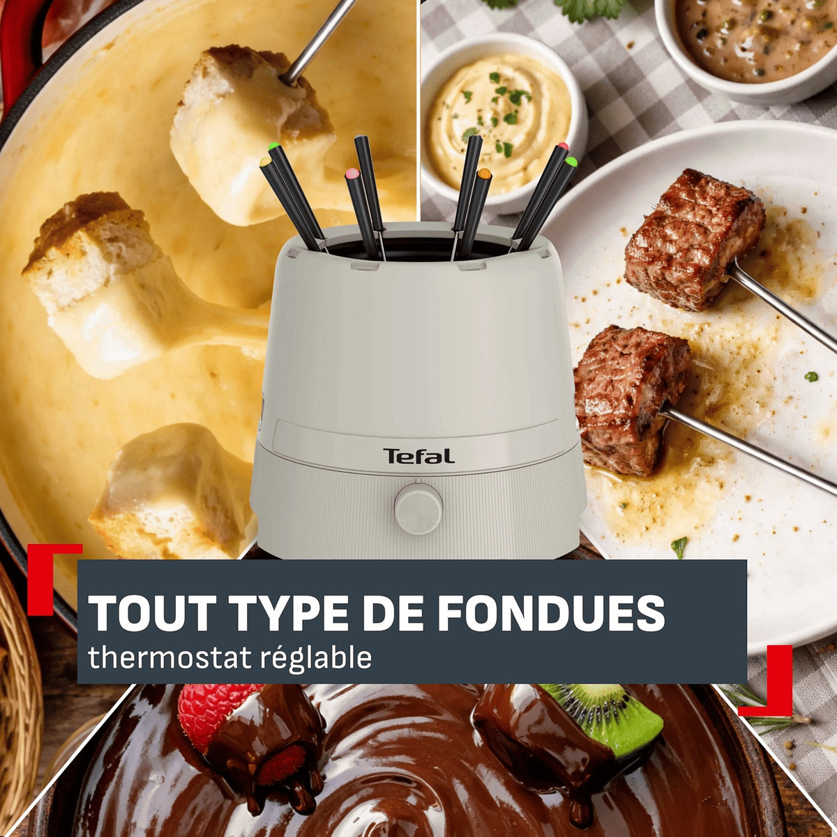 Tefal Fondue ThermoRespect 8 personnes - EF271AF0