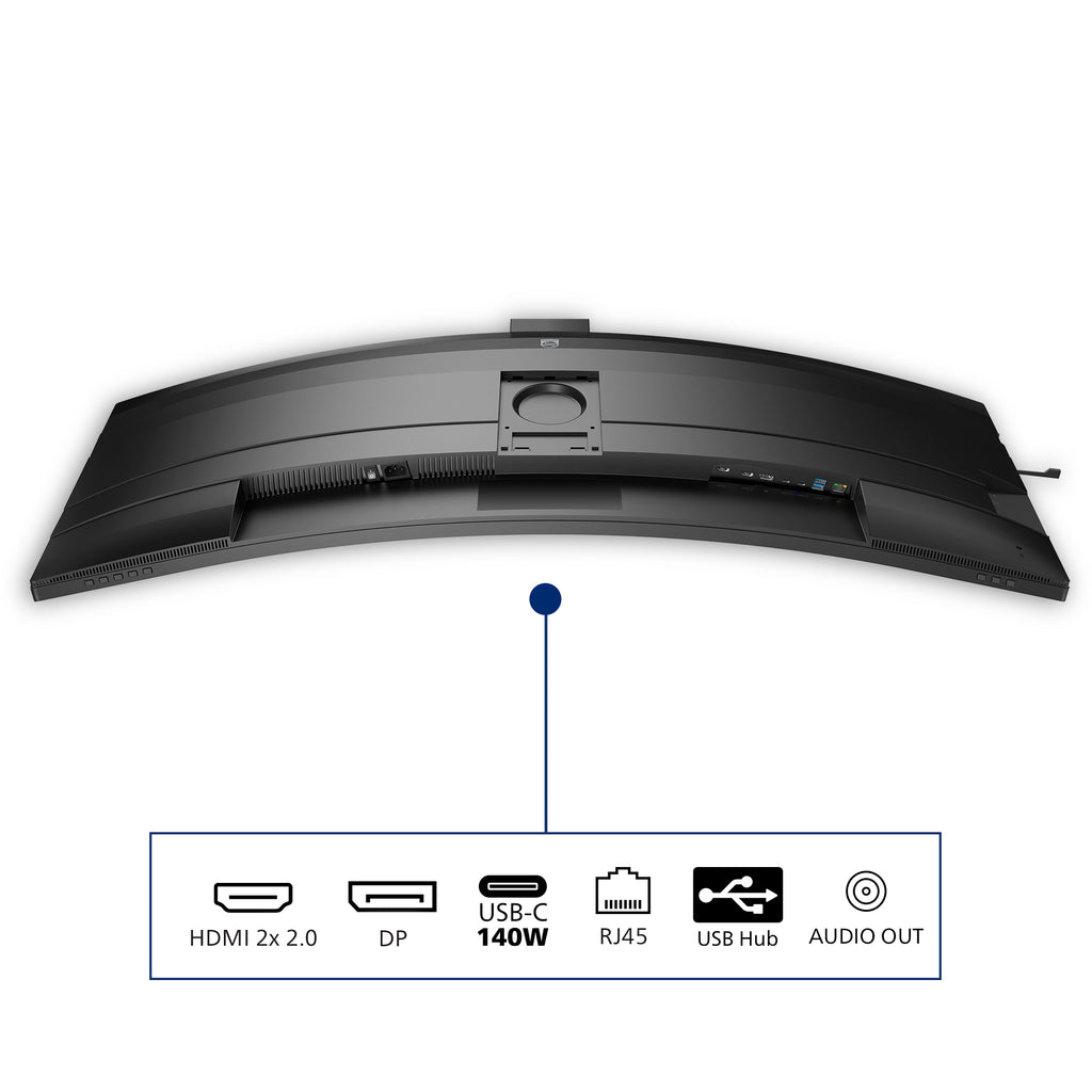 Philips 49B2U6900CH/00 écran plat de PC 124 cm (48.8") 5120 x 1440 pixels Dual QHD LCD Noir