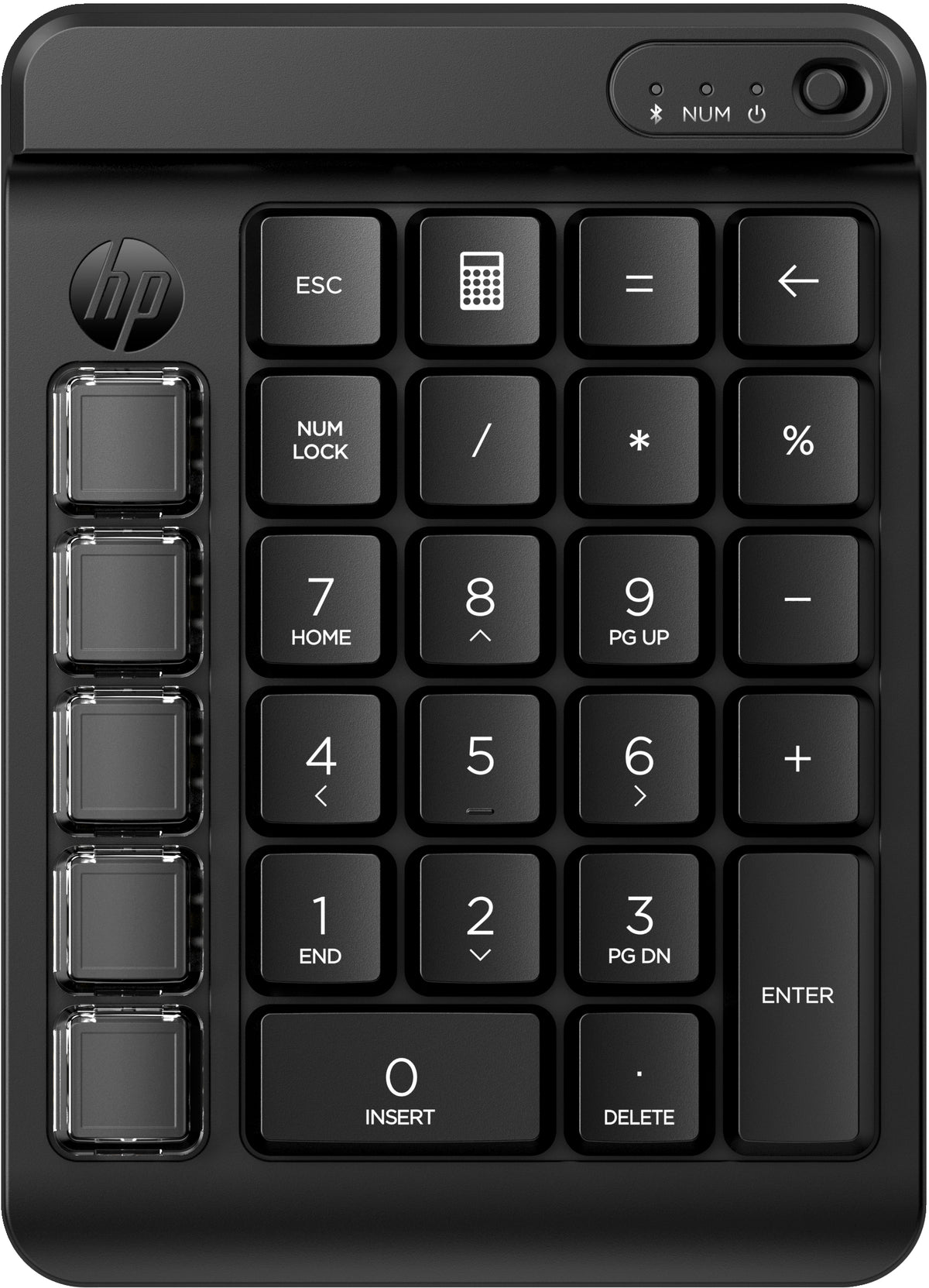 Clavier Numérique Sans Fil Programmable HP 435, Bluetooth, Mécanique, Noir