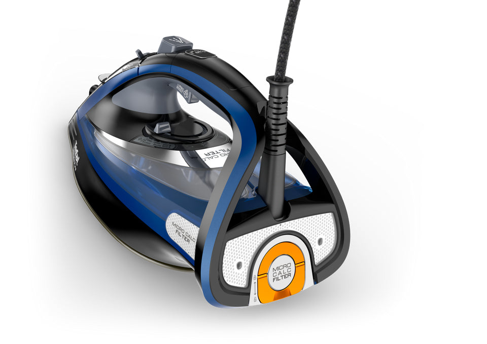 Tefal FV9848E0 fer à repasser Fer à repasser à sec ou à vapeur 3200 W Noir, Bleu, Métallique