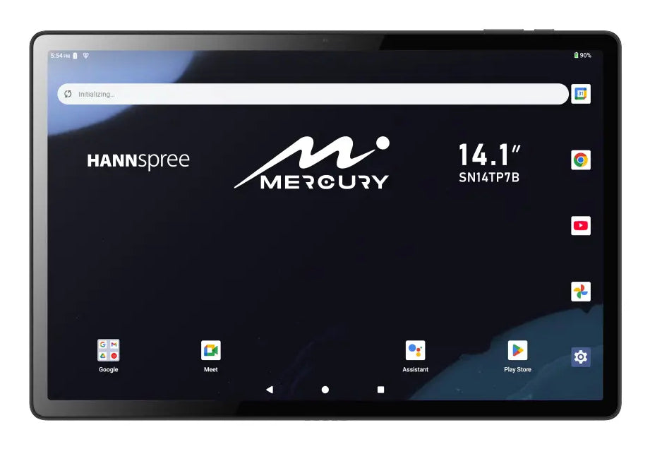 Hannspree Mercury Tablette Android 15, 14.1" (35,8 cm), 128 Go, 6 Go RAM, LTE, Wi-Fi 5, Noir
