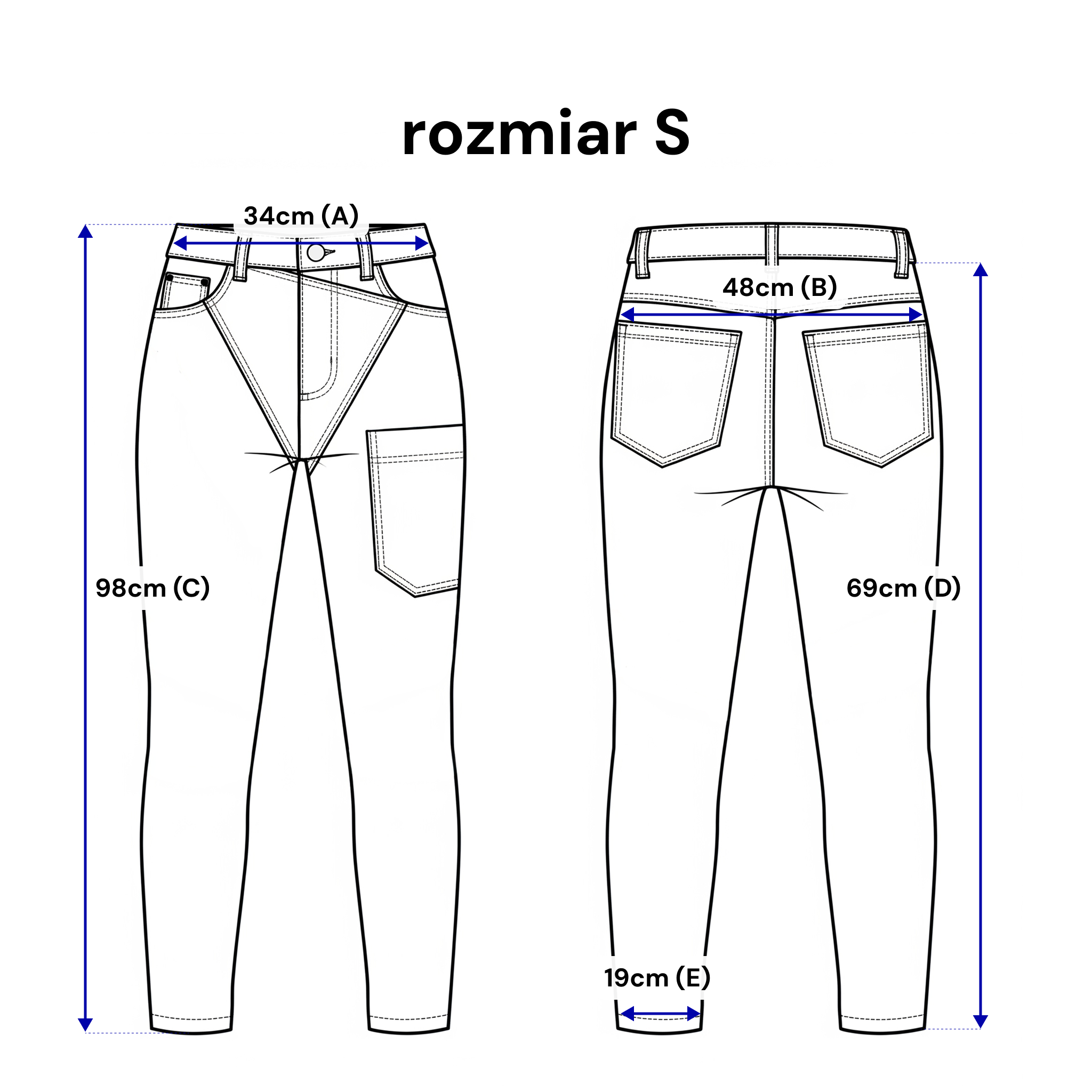 Pantalon MOM avec poches décoratives