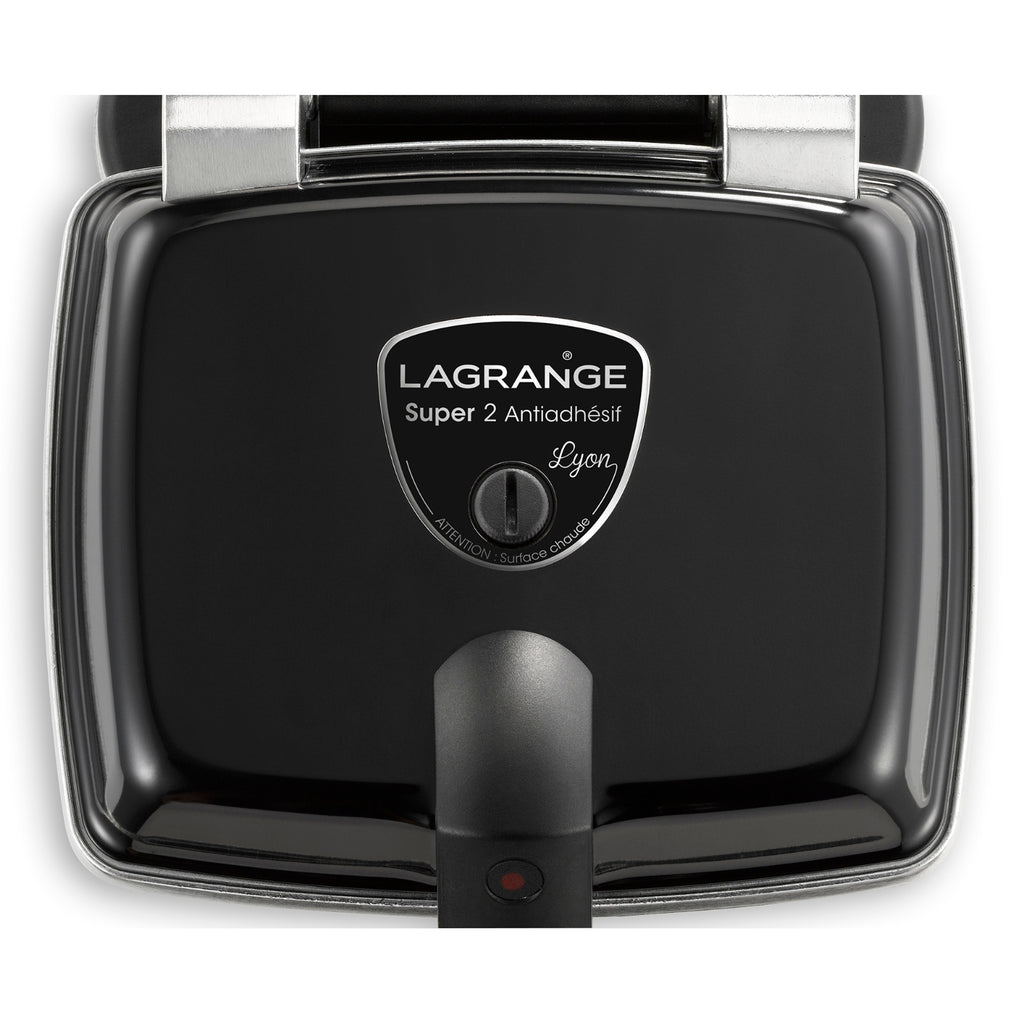Lagrange Gaufrier Super 2 Gaufres Noir 039122