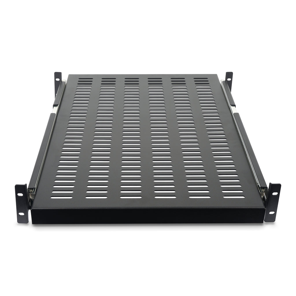 StarTech.com Étagère Coulissante pour Rack Serveur 2U, Profondeur Ajustable 48 cm, Capacité 22.7kg