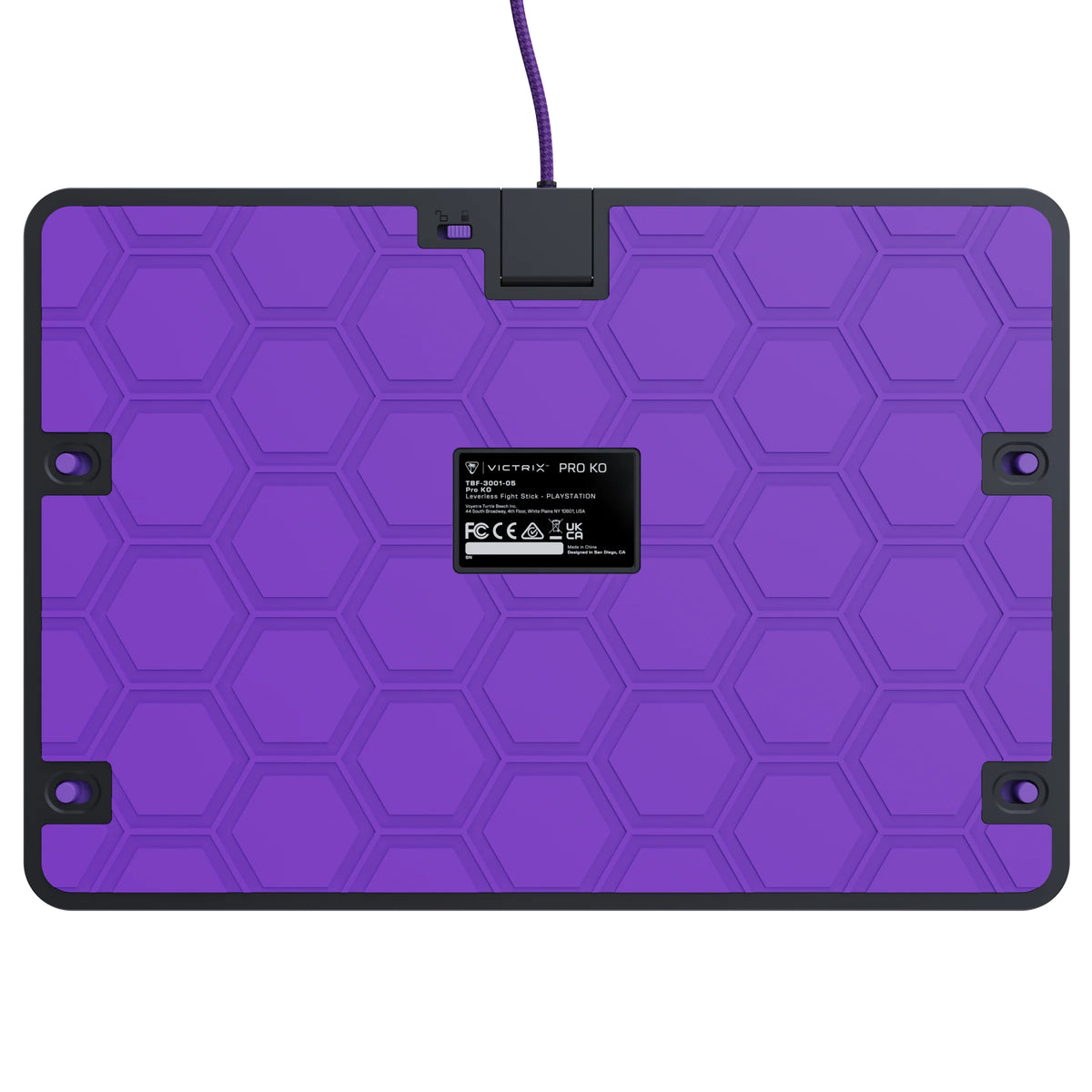 Turtle Beach Victrix Pro KO sans levier Fight stick Gris Édition. Sous licence officielle PS avec boutons Cherry MX Spee