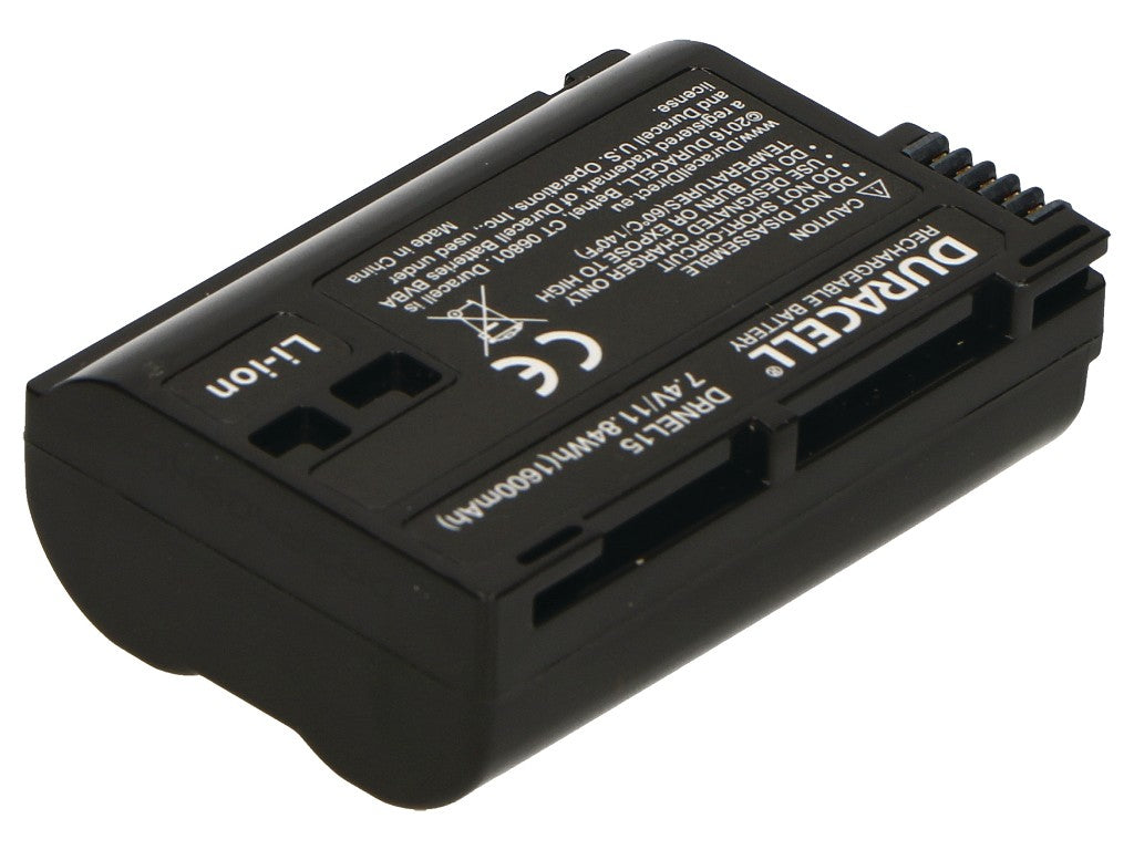Duracell DRNEL15C Batterie Lithium-Ion pour Appareil Photo et Caméscope, 2250 mAh