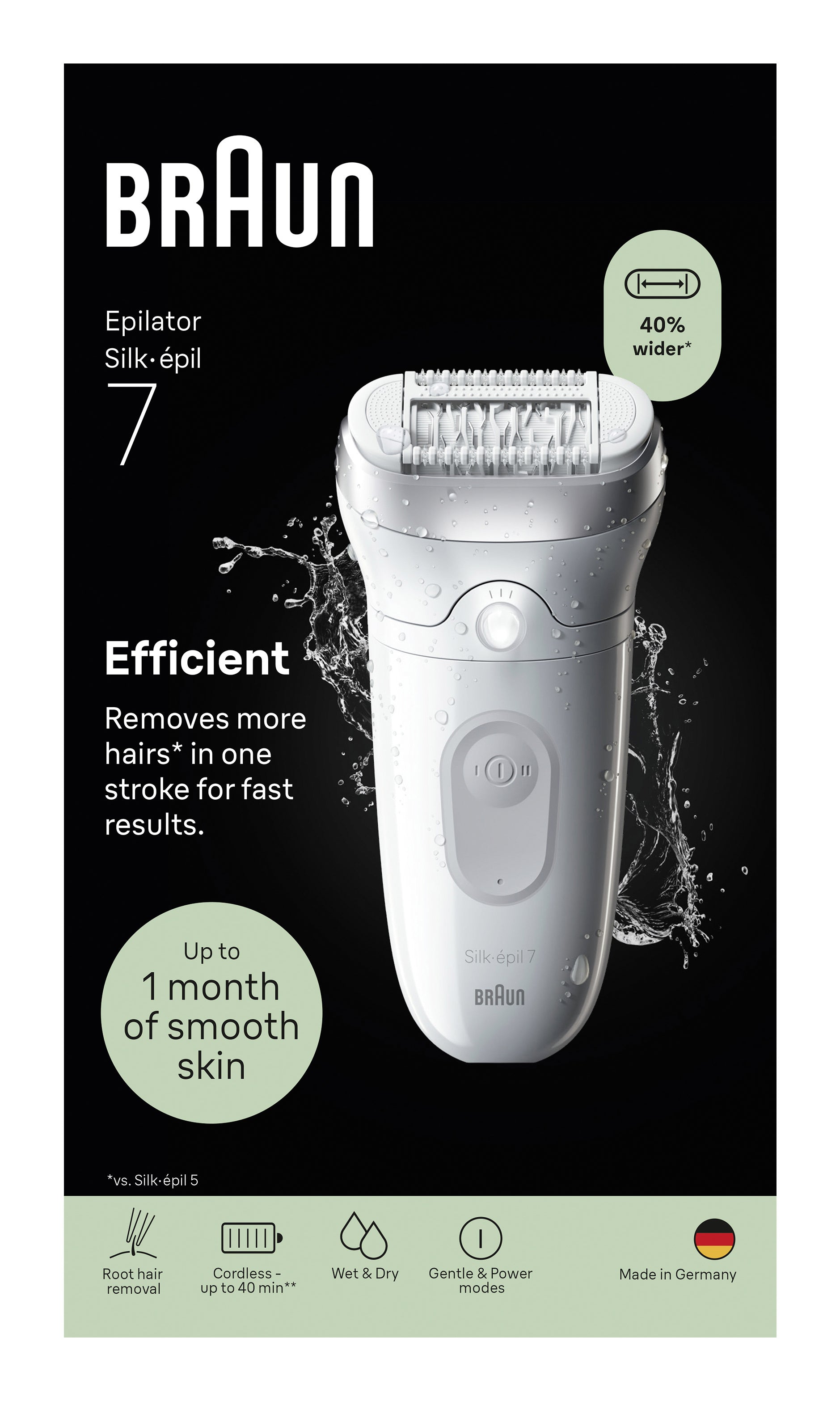 Braun Silk-épil 7 Silk-epil 7 SE7-000 40 pince(s) Argent