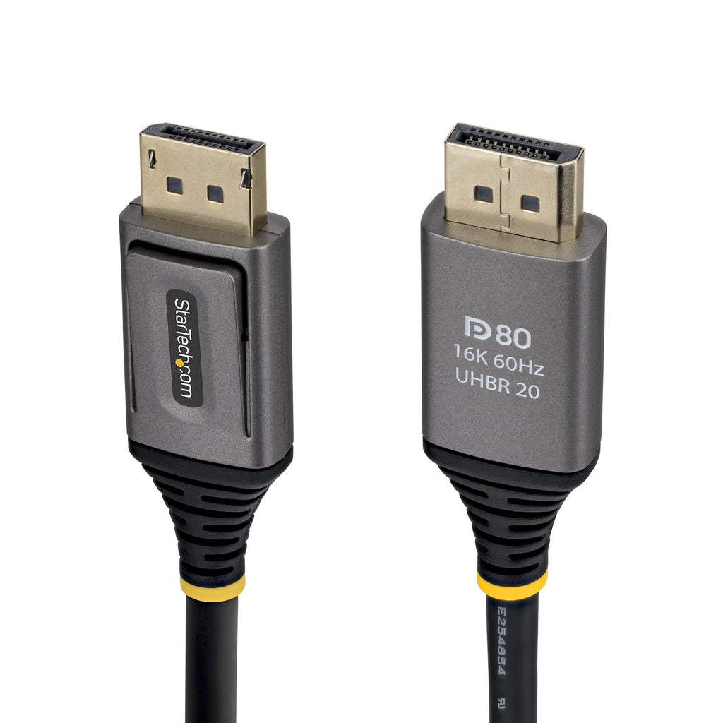 StarTech.com Câble DisplayPort 2.1 de 1,5m, Câble DisplayPort DP80 Certifié VESA, 10K/8K 60Hz Non Compressé, 16K 60Hz/8K