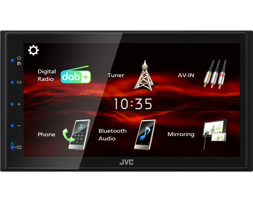 JVC KW-M180DBT récepteur multimédia de voiture Noir 180 W Bluetooth