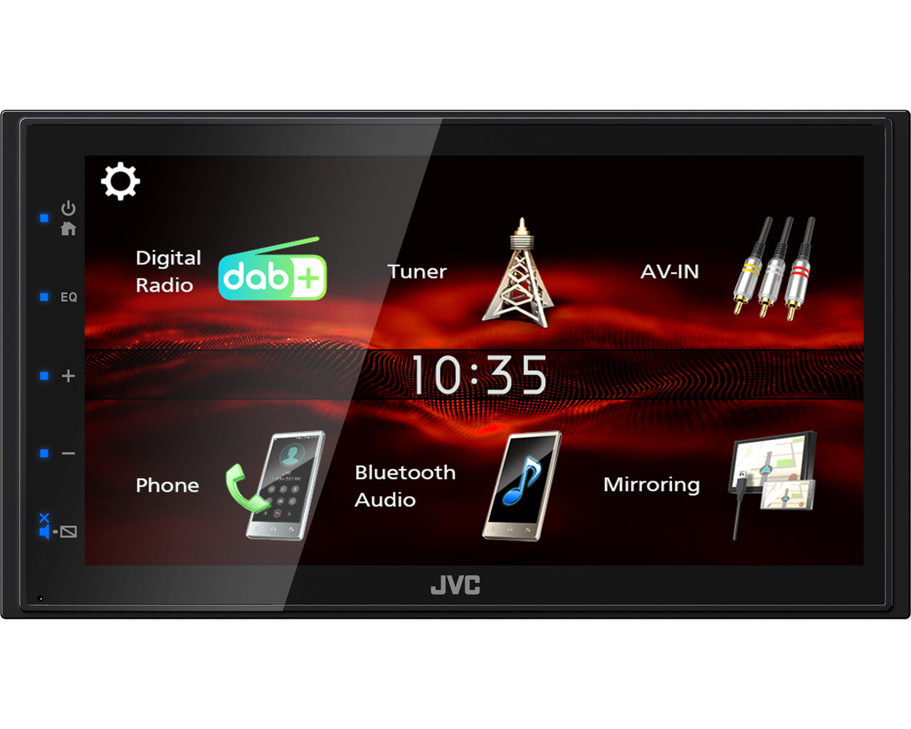 JVC KW-M180DBT récepteur multimédia de voiture Noir 180 W Bluetooth