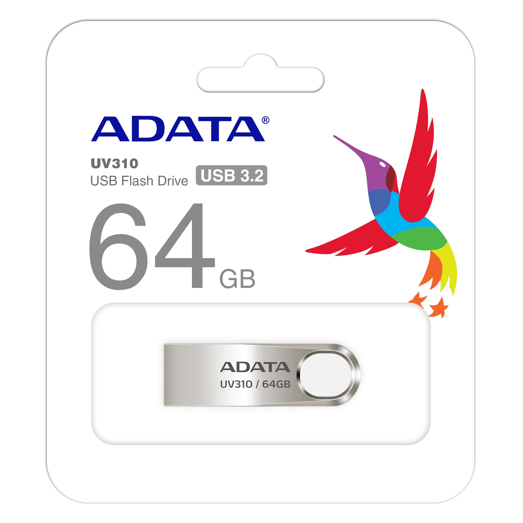 ADATA AUV210-64G-RGD lecteur USB flash 64 Go USB Type-A 2.0 Beige