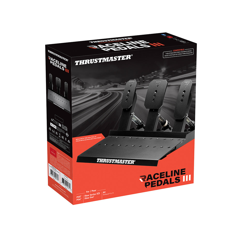 Thrustmaster Raceline Pedals III Noir RJ-12 Pédales Analogique/Numérique PC, PlayStation 4, PlayStation 5, Xbox One, Xbox Series S, Xbox Series X, Xbox One X, Xbox One S