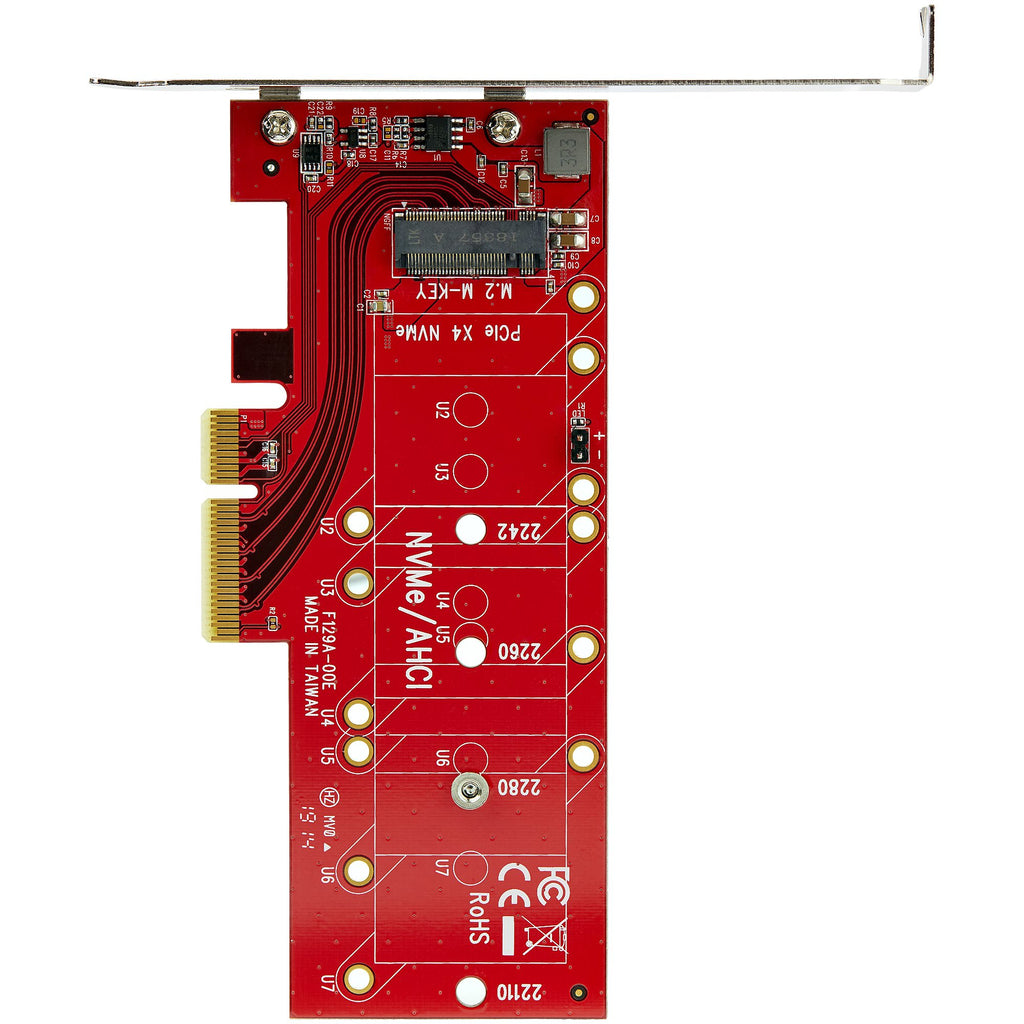 StarTech.com Adaptateur SSD PCIe M2 - x4 PCIe 3.0 NVMe / AHCI / NGFF / M-Key - Low Profile et Full Profile - Adaptateur SSD PCI Express M.2
