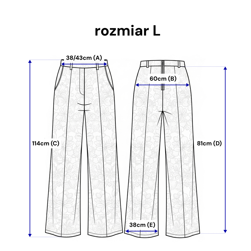 Pantalon ample en dentelle, avec poches et taille élastiquée