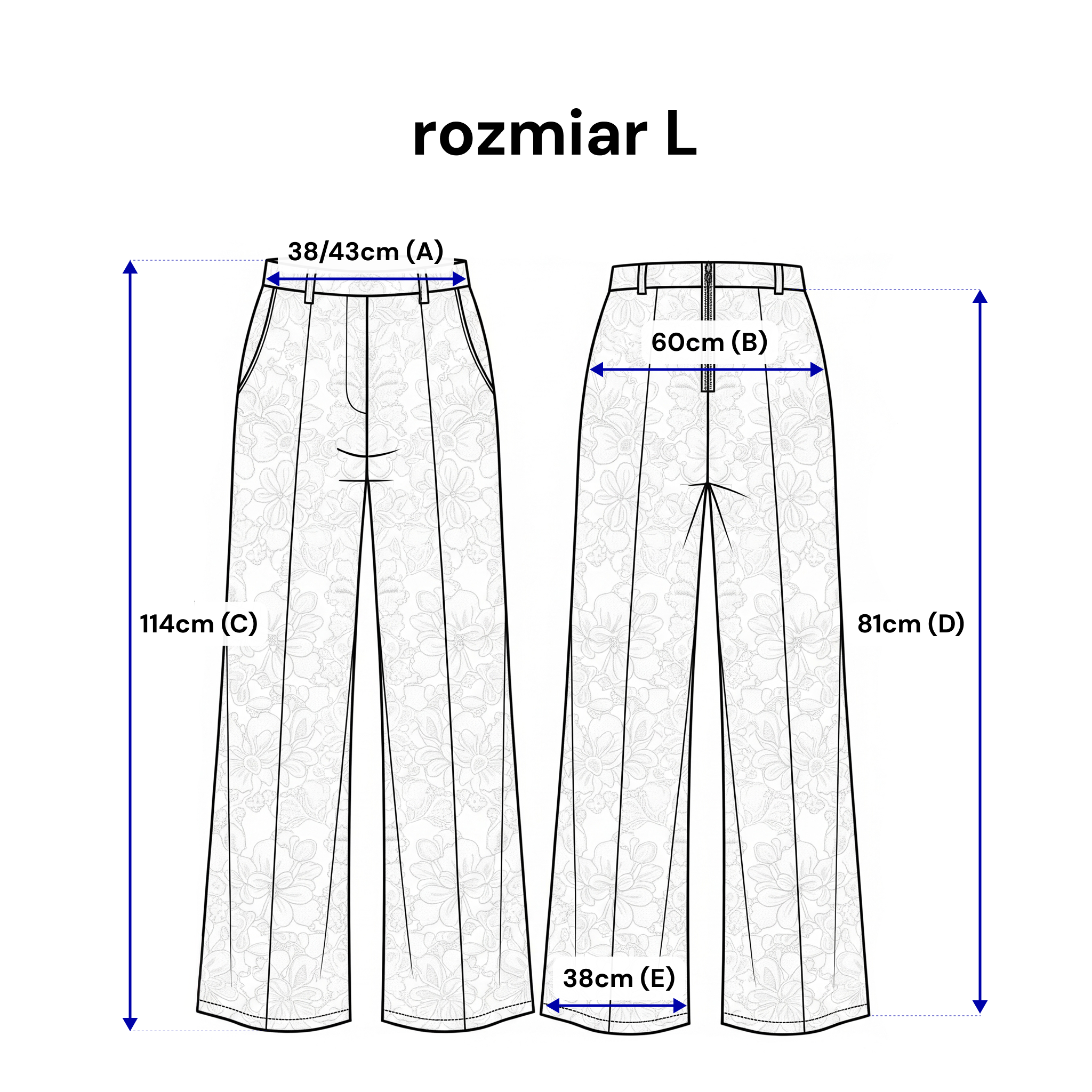 Pantalon ample en dentelle, avec poches et taille élastiquée