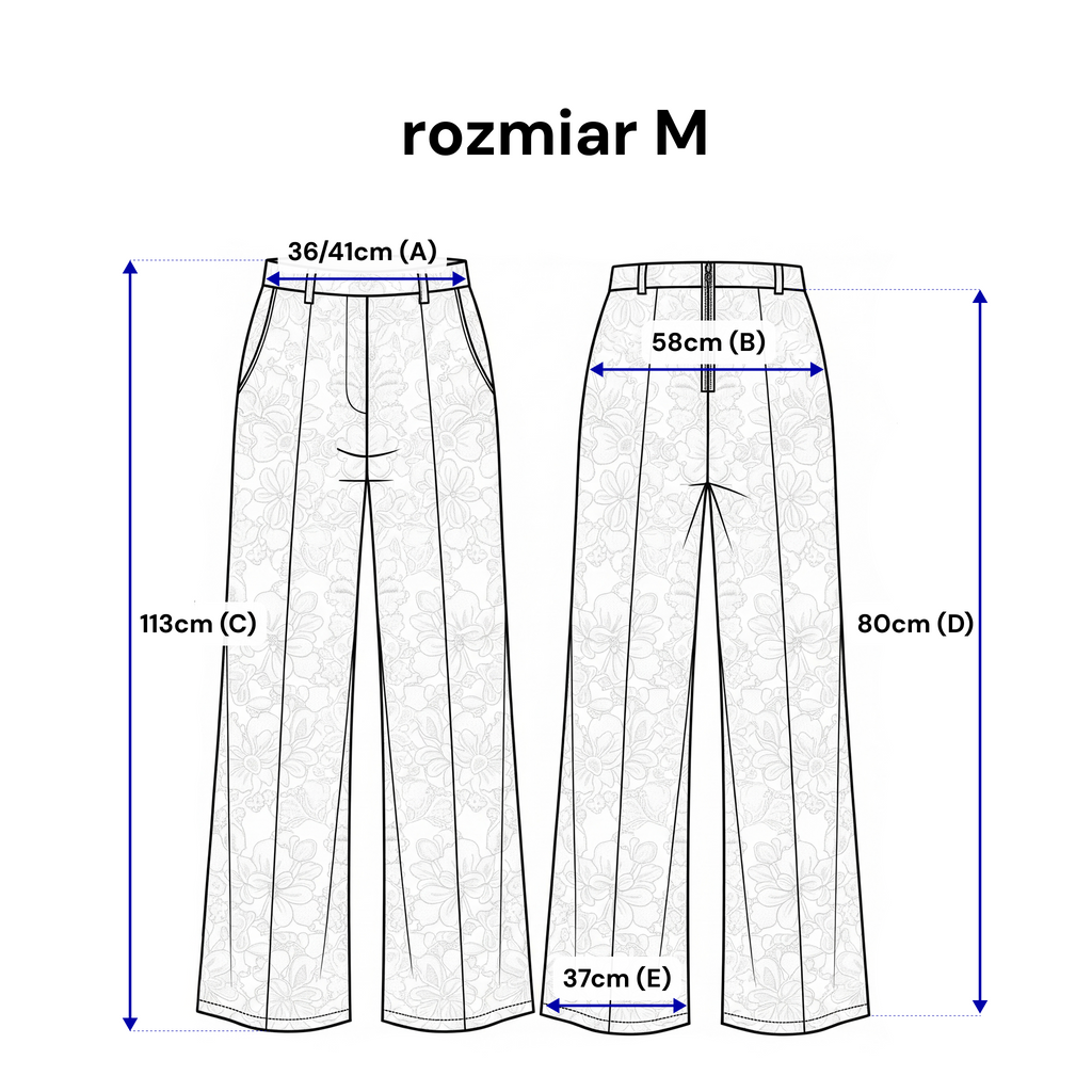 Pantalon ample en dentelle, avec poches et taille élastiquée