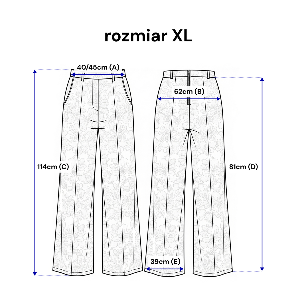 Pantalon ample en dentelle, avec poches et taille élastiquée