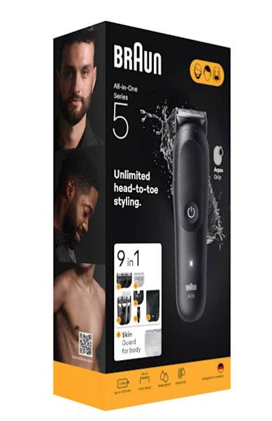 Braun AIO5540 tondeuse à cheveux Noir 14 Lithium-Ion (Li-Ion) - vue 2