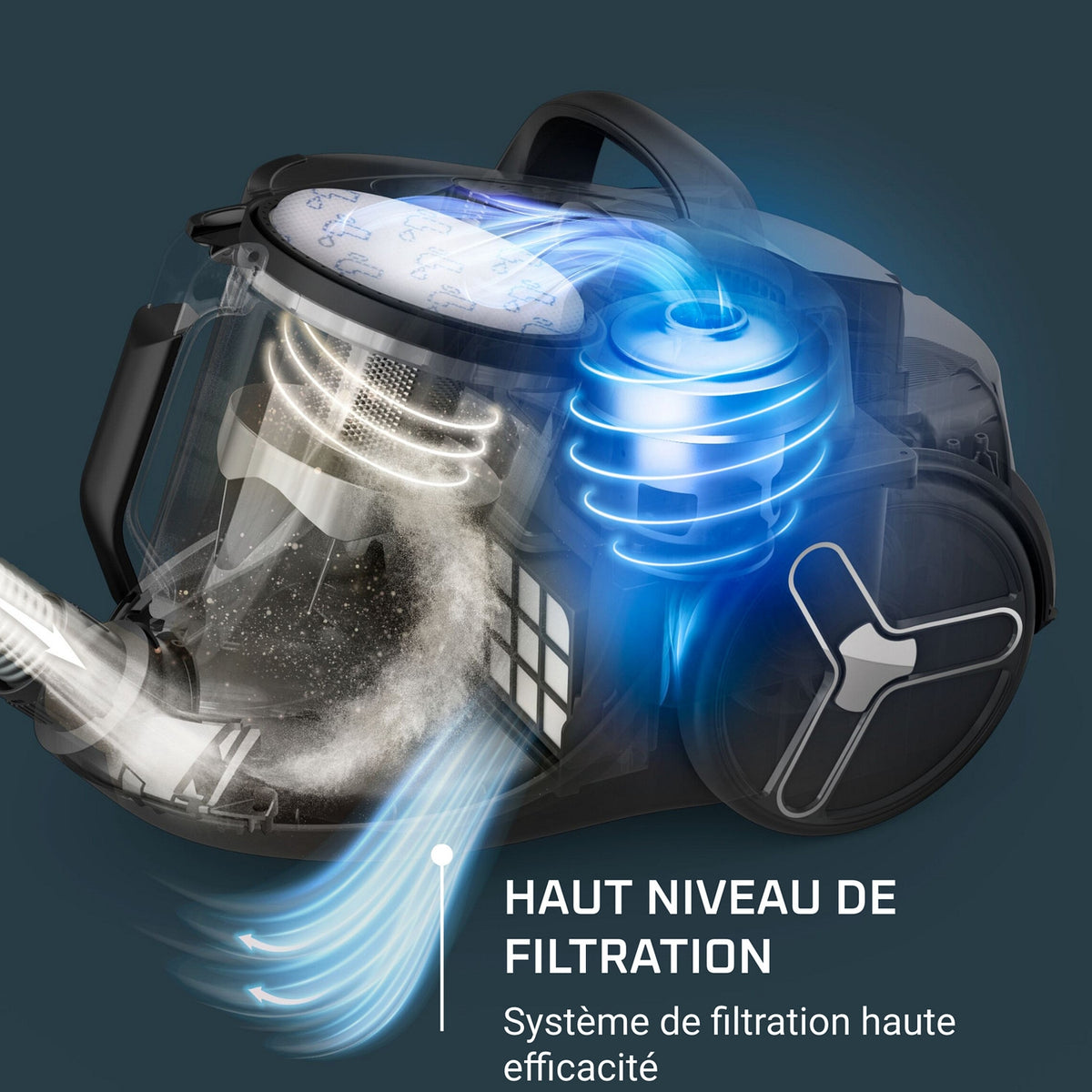 Rowenta Aspirateur traîneau sans sac G-Force Cyclonic RO7B11EA