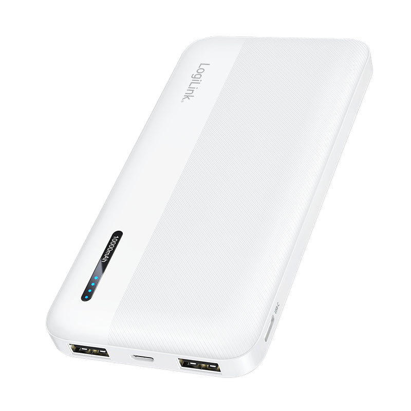 LogiLink PA0338WRF banque d'alimentation électrique 10000 mAh Blanc