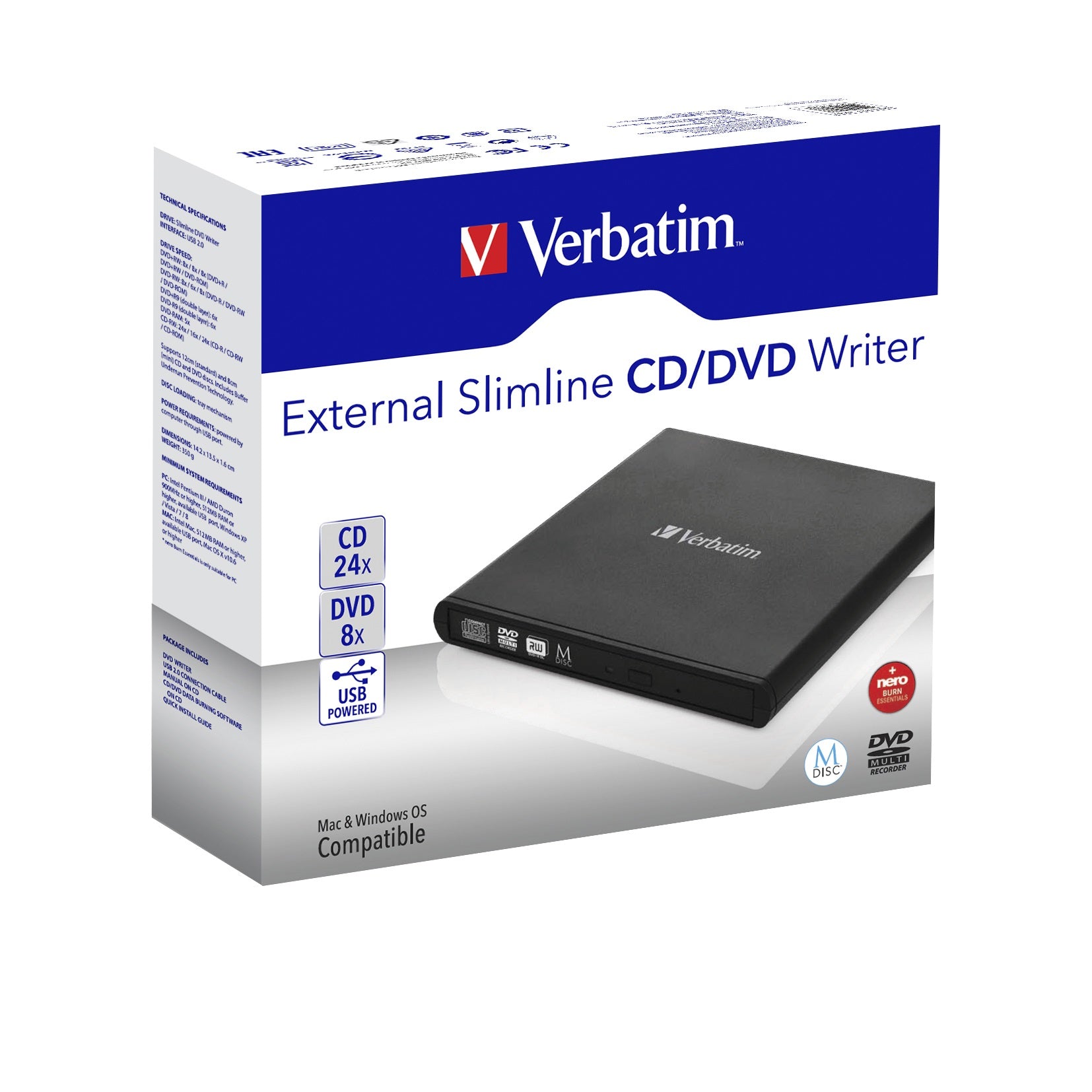 Verbatim Graveur de CD/DVD externe