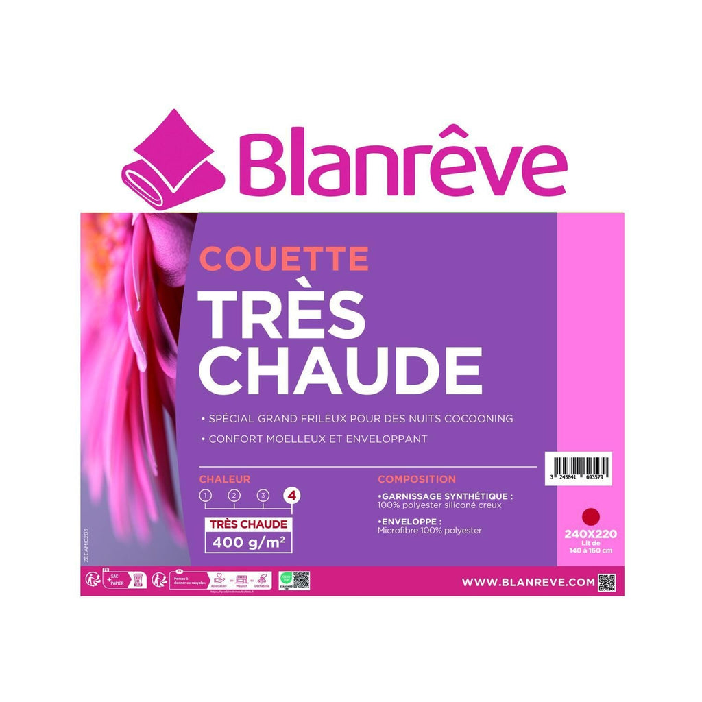 Blanreve Couette Très Chaude Moelleuse et Enveloppante 240x220cm