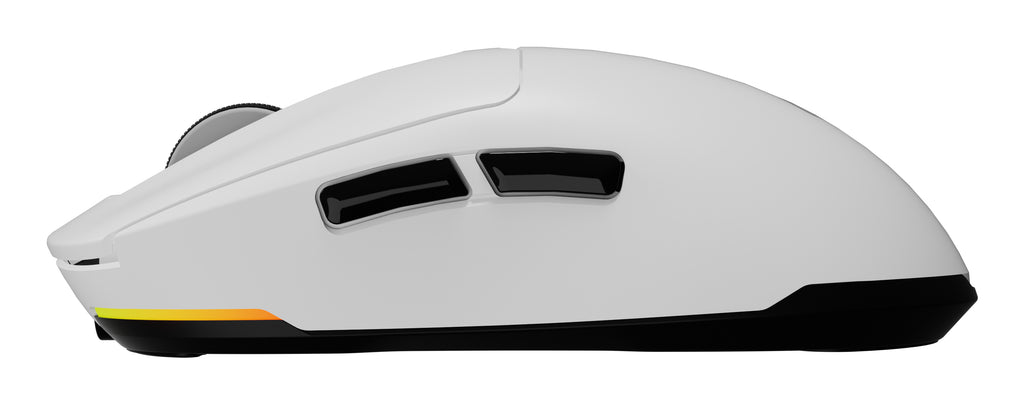 Souris Gaming Zircon 660 Droitier RF Wireless, Bluetooth et USB Type-A, Optique 12000 DPI, Blanche
