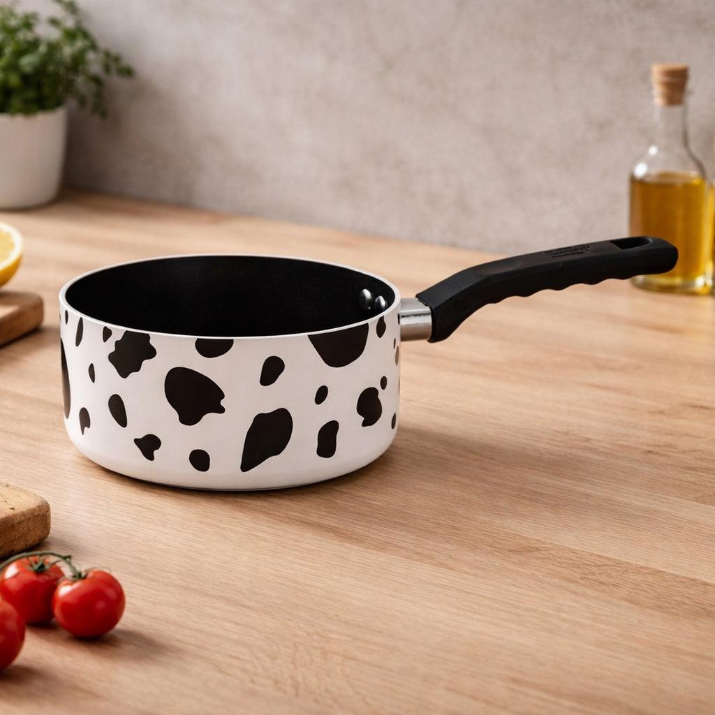 Menastyl Set de Cuisson Poêle 24 cm et Casserole 18 cm Vache