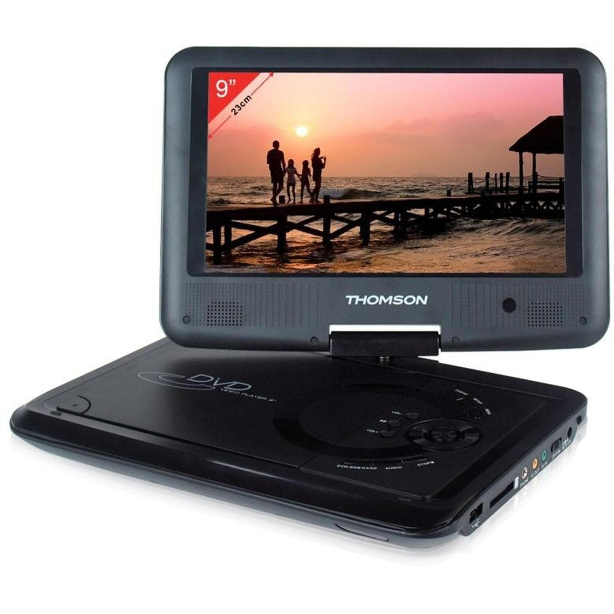 Thomson Combiné lecteur DVD-Ecran 9 - THP359 - Noir