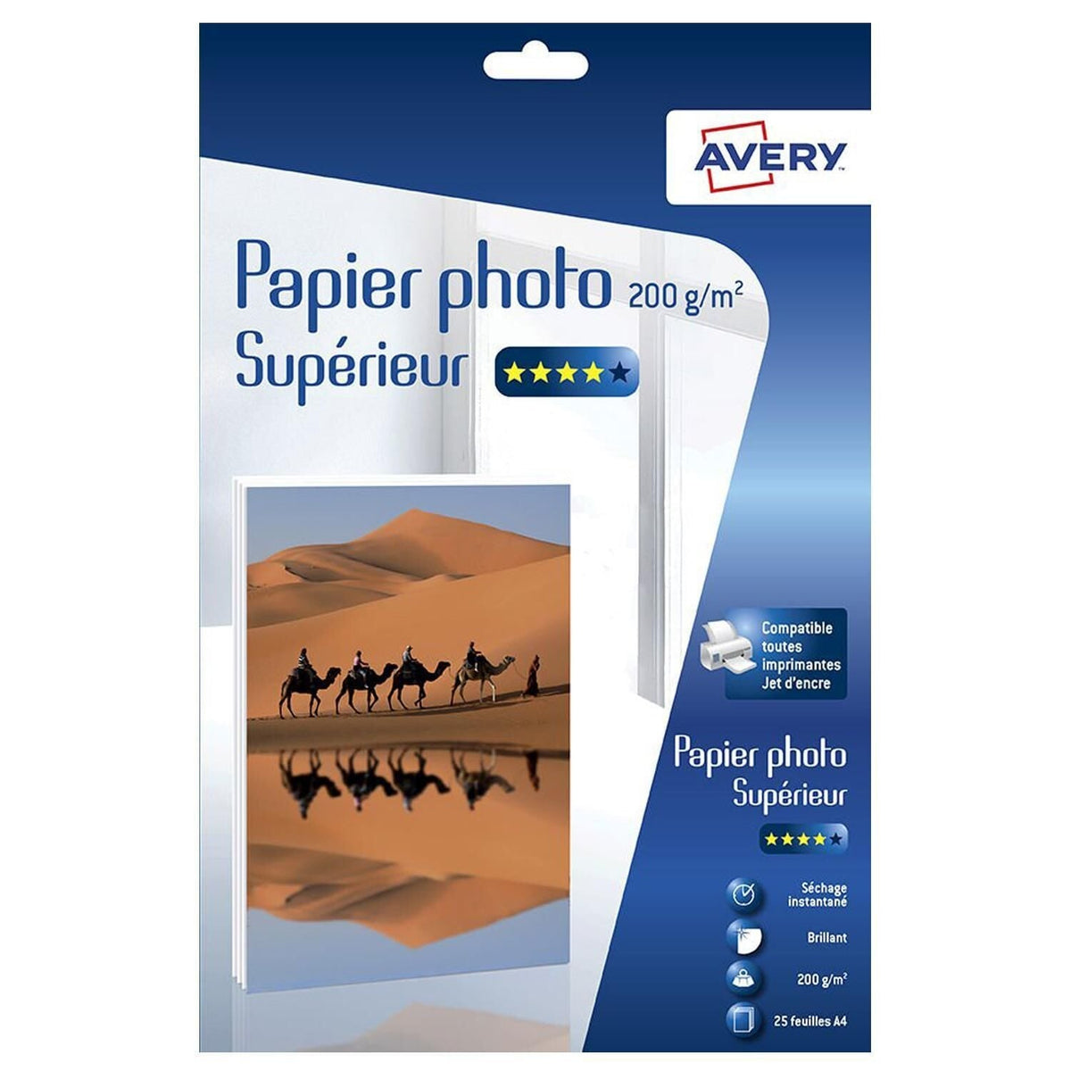 Avery 25 papier photo A4 - 200 g/m2