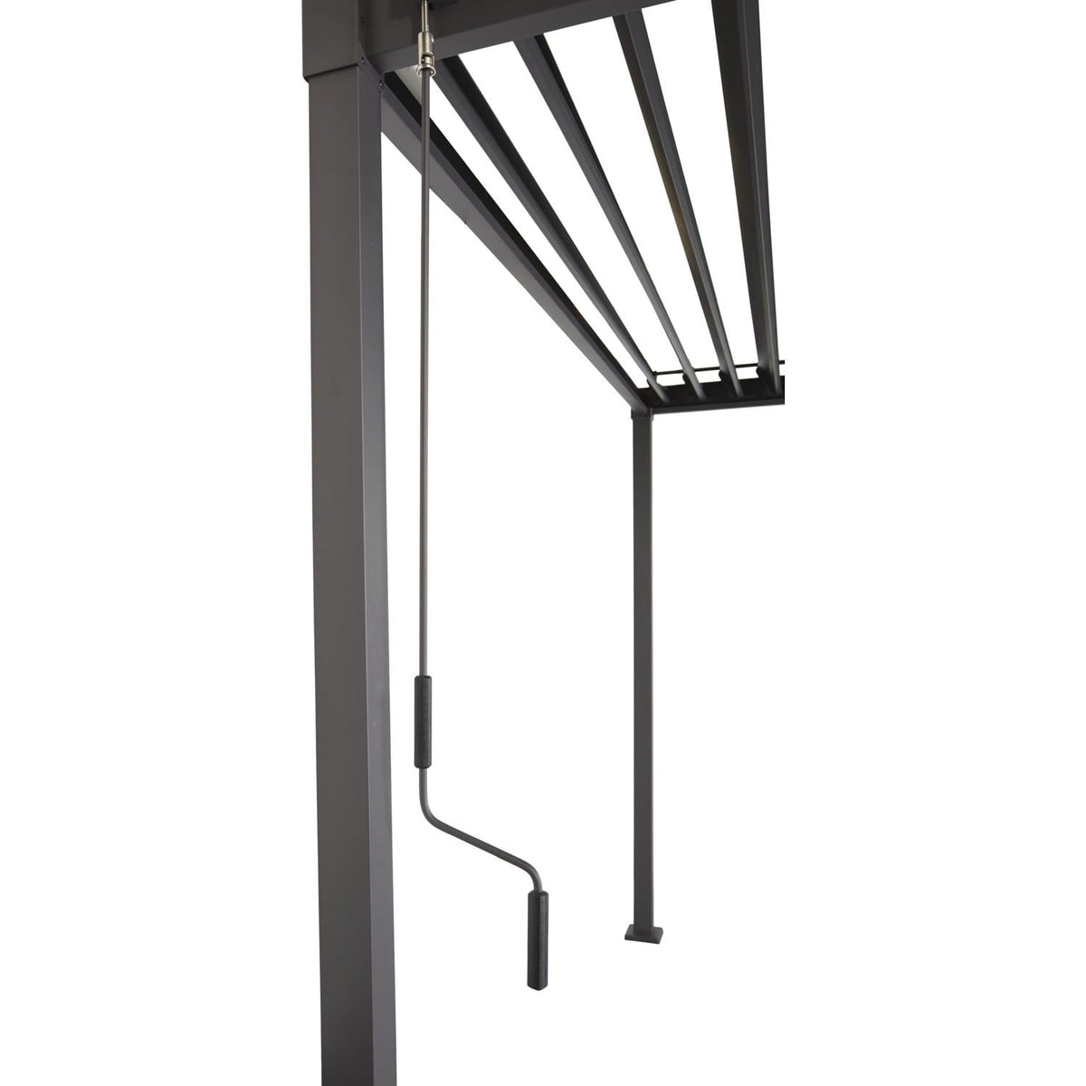 Pergola Bioclimatique Autoportante 3x3m à Lame Orientable Gris Anthracite Toscana
