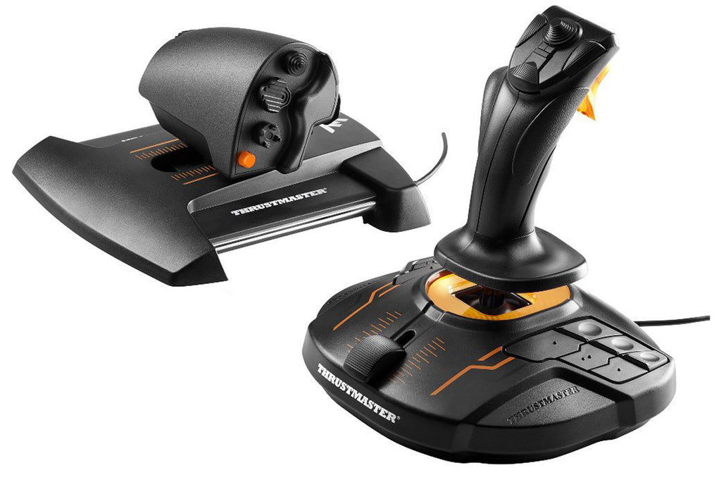 Thrustmaster T-16000M FCS Hotas Noir, Orange USB Joystick Analogique/Numérique PC