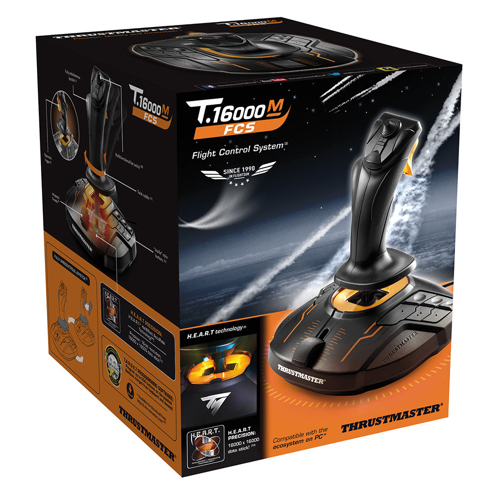 Thrustmaster T.16000M FCS Noir, Orange USB Manche à air Analogique/Numérique PC
