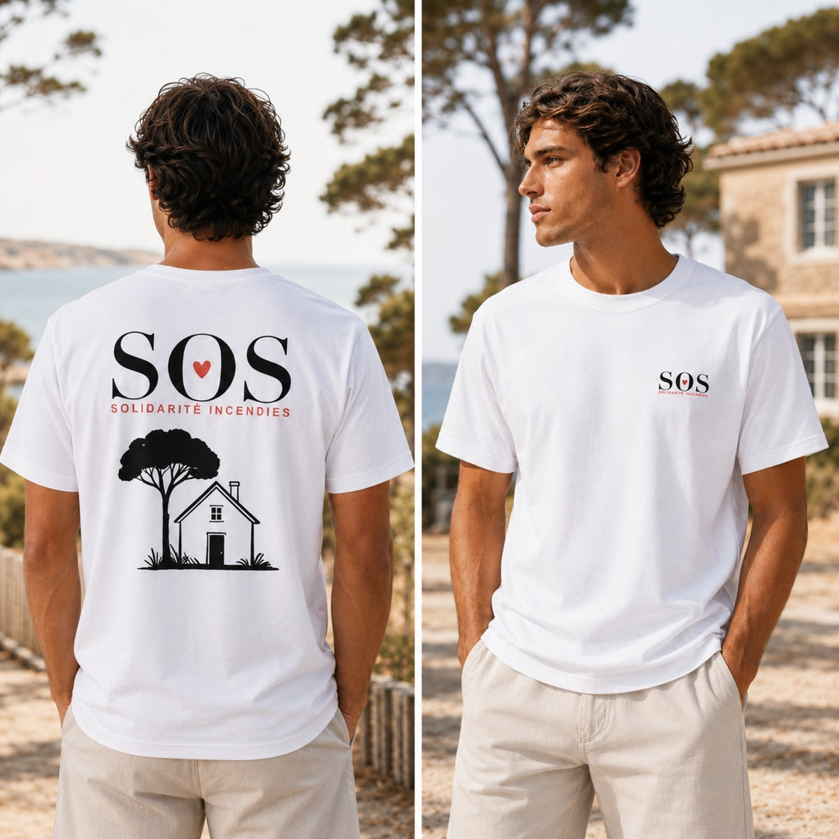 Tee-shirt Solidarité Incendies - Taille M
