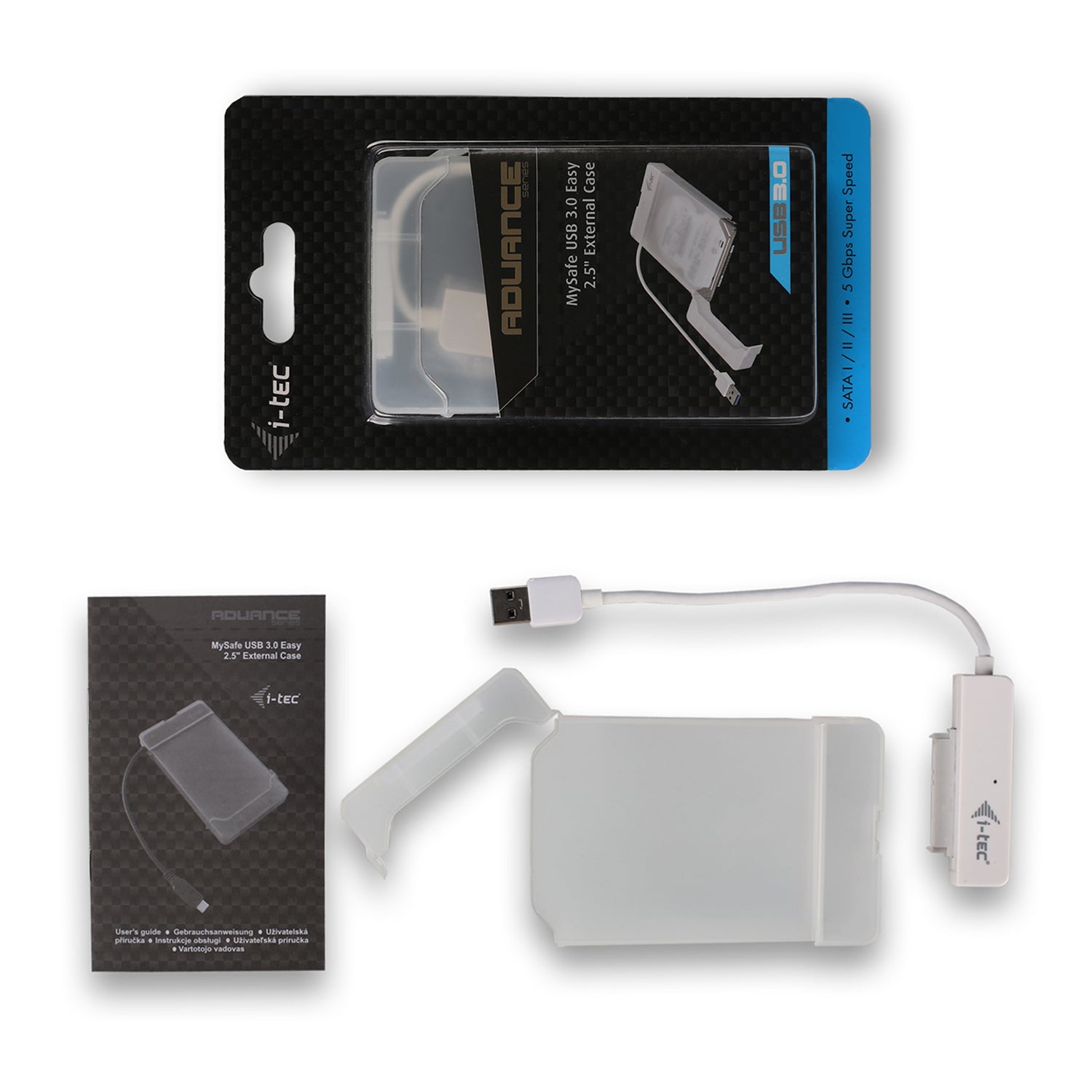 i-tec MySafe USB 3.0 Easy 2.5" External Case – White