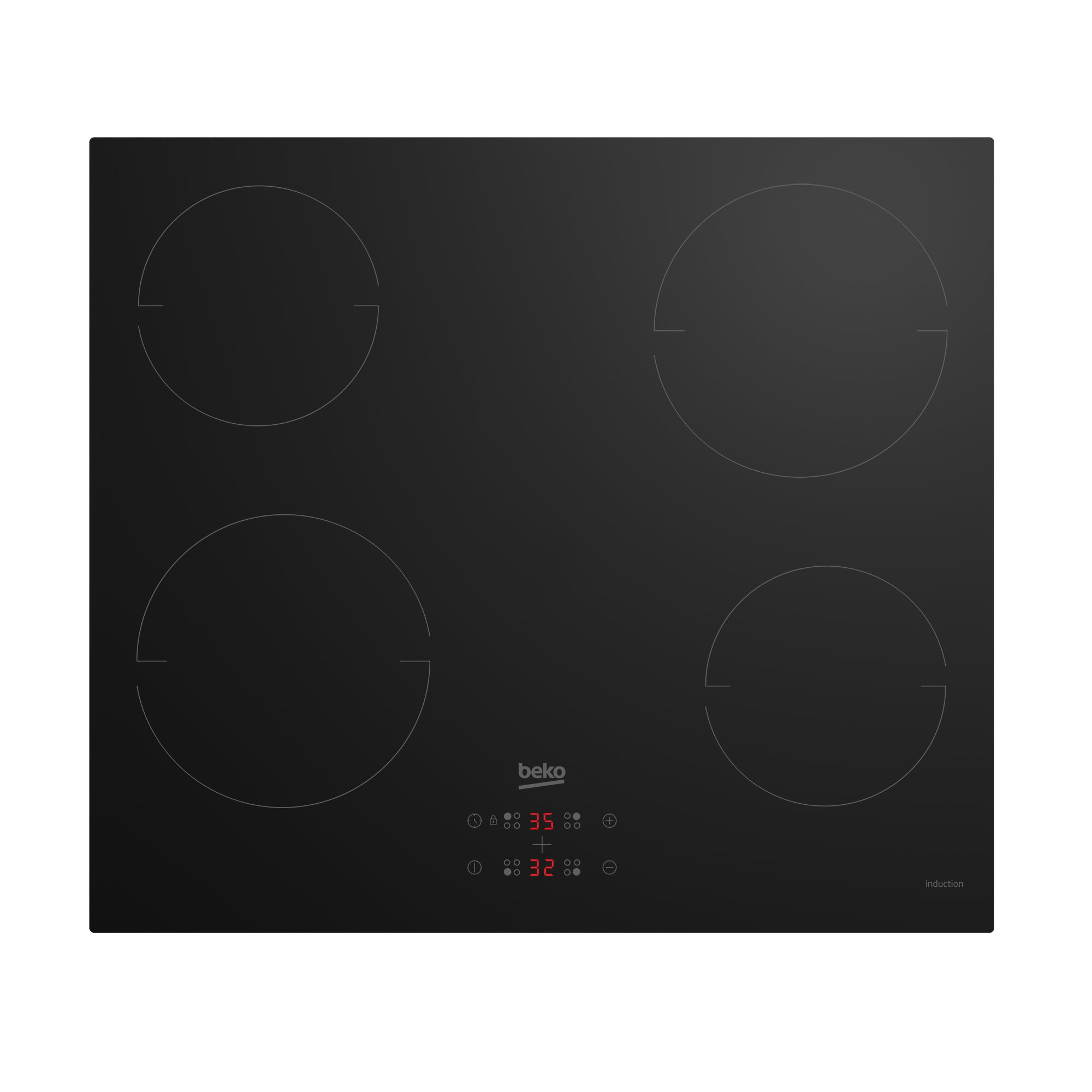 Beko HII64401MT plaque Noir Intégré Plaque avec zone à induction 4 zone(s)