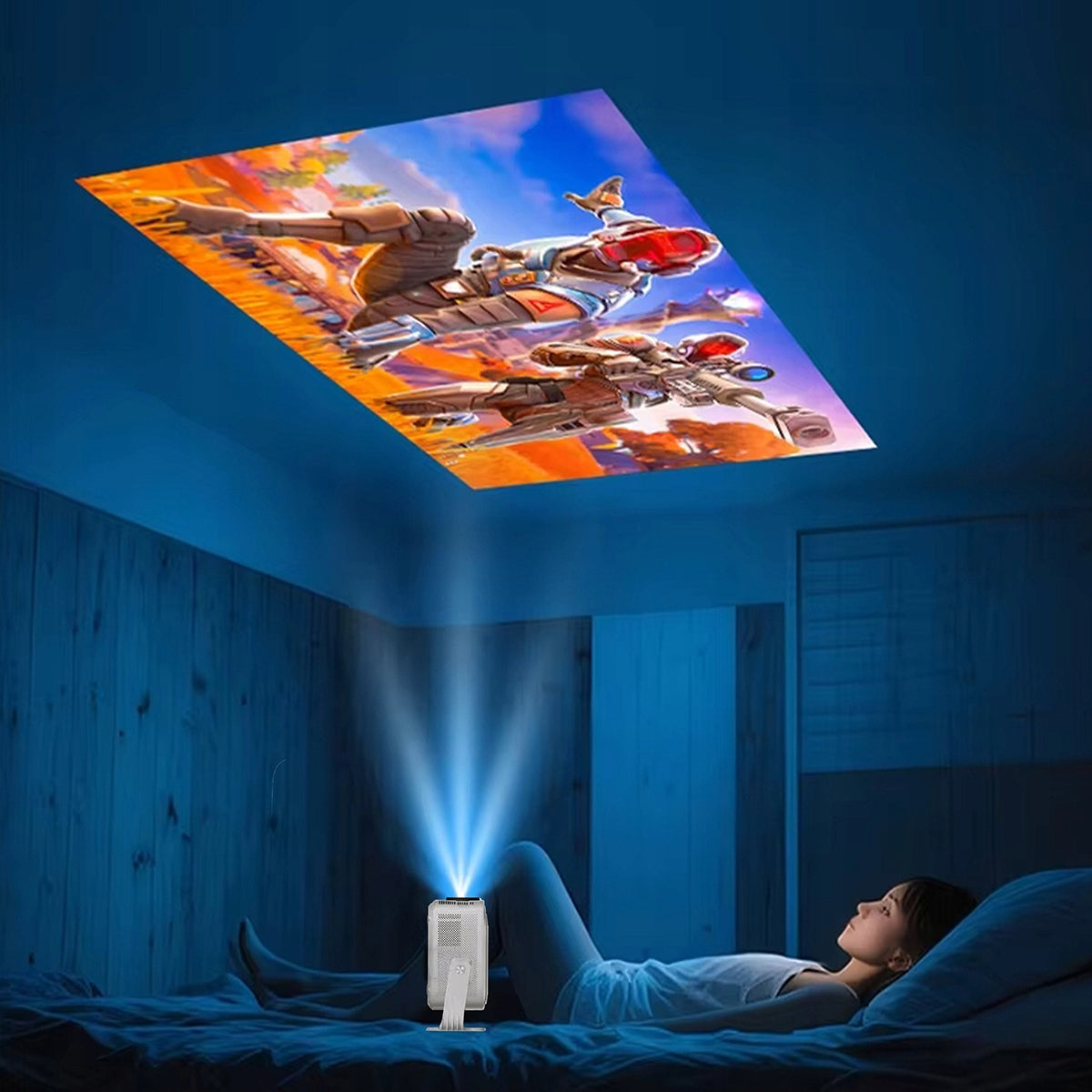 Mini-projecteur portable Android 14 avec Wi-Fi, Full HD, 4K et 8K pour téléphone Zenwire PrimeView IMC460 Pro
