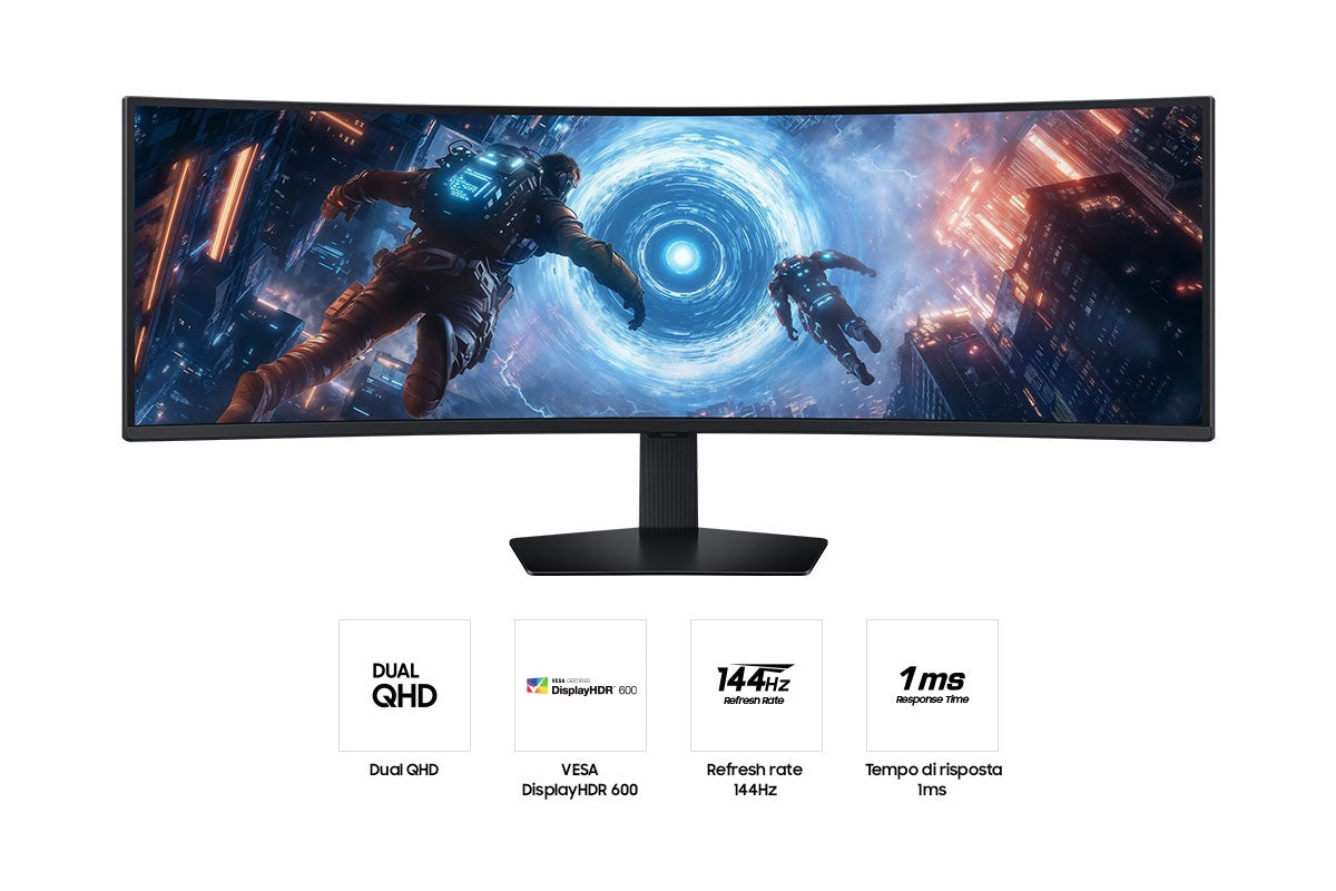 Samsung S49FG912EU écran plat de PC 124,5 cm (49") 5120 x 1440 pixels Dual QHD LCD Noir
