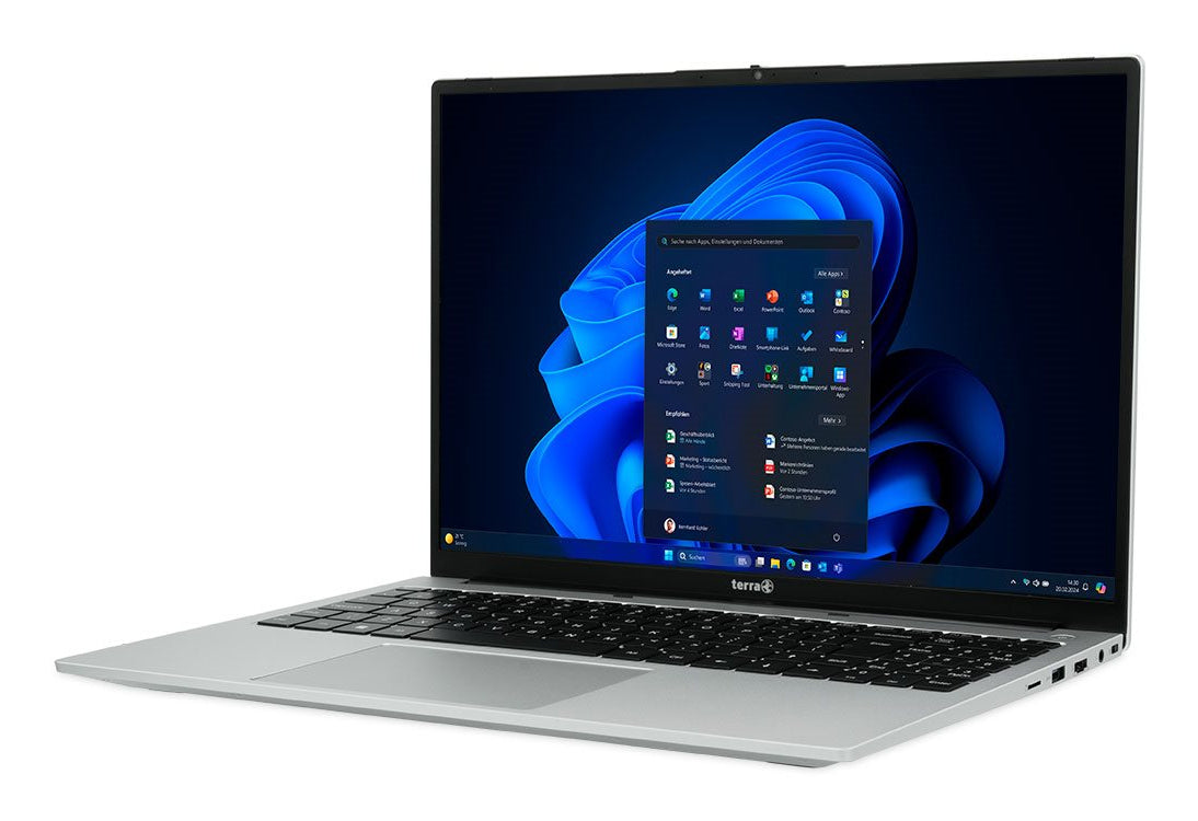 TERRA 1610R Intel® Core™ i5 i5-1334U Ordinateur portable 40,6 cm (16") WUXGA 16 Go DDR4-SDRAM 512 Go SSD Wi-Fi 6 (802.11ax) Windows 11 Pro Allemand Noir, Argent