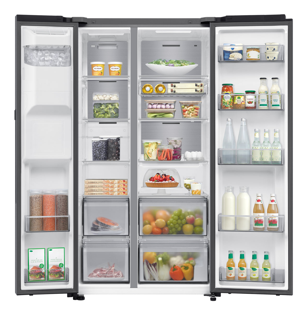 Samsung Series 9 RS90F64EDT frigo américain Pose libre 621 L Acier inoxydable