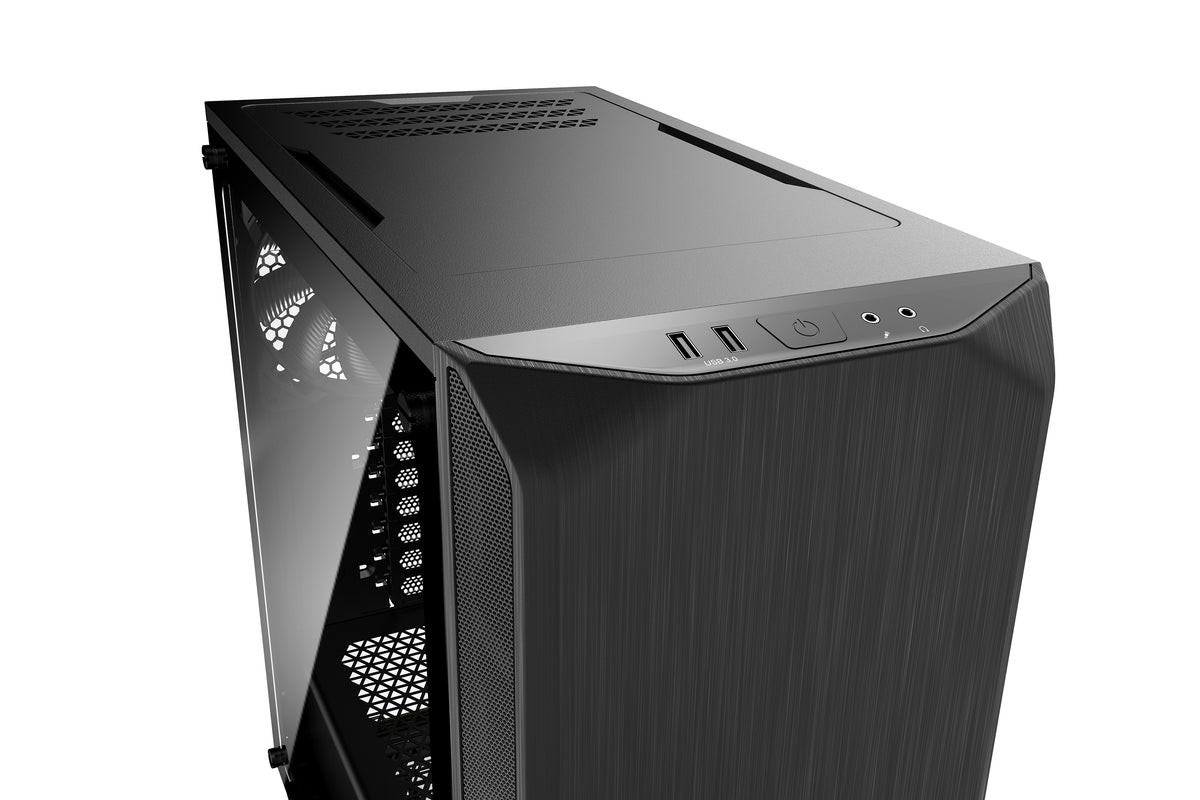 be quiet! Pure Base 500 Noir, Boîtier PC Vitré, Mini ATX / Micro ATX / ATX, 2 Ventilateurs Pure Wings 2 140 mm