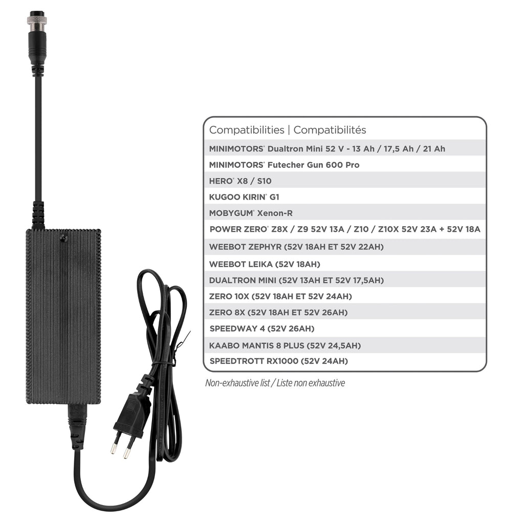 TNB Chargeur 58,8V Pour trottinette électrique avec batterie de 52V