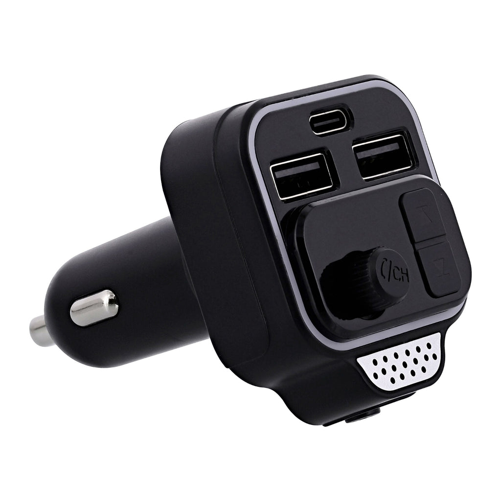 TNB Transmetteur FM Bluetooth kit mains libres et charge rapide - noir