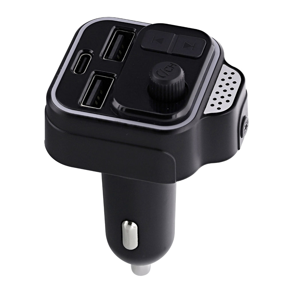 TNB Transmetteur FM Bluetooth kit mains libres et charge rapide - noir