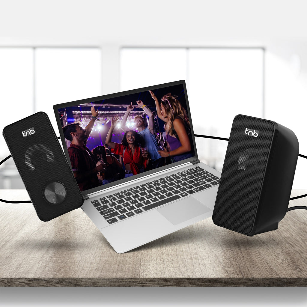 TNB Enceintes pour PC haut-parleurs USB 2x3w