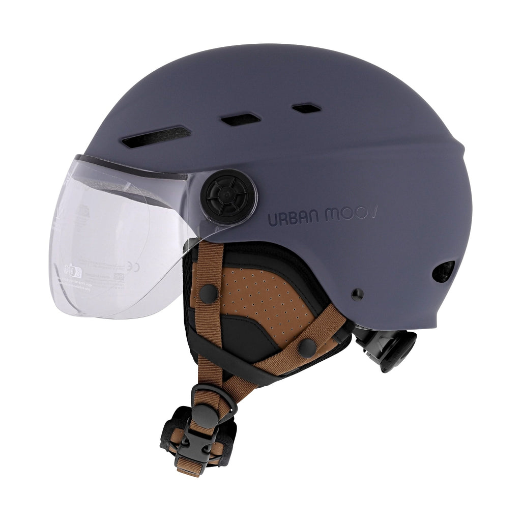 TNB Casque pour vélo et trottinette avec visière Taille L Visor Urban Moov Bleu nuit