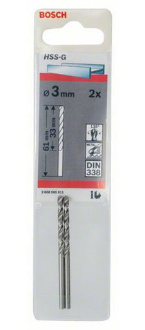 Bosch Bosch Forets à métaux rectifiés HSS-G, DIN 338