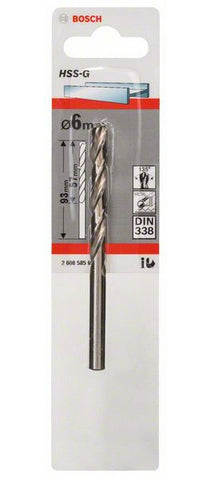 Bosch Bosch Forets à métaux rectifiés HSS-G, DIN 338